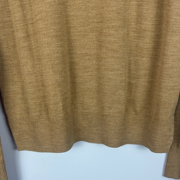 GAP Tan Soft 100% Merino Wool Boat Neck Small Petite Sweater - Picture 5 of 9